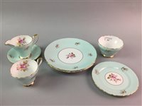 Lot 170 - A SUTHERLAND GILT AND FLORAL TEA SERVICE