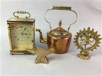 Lot 139 - A  BRASS AND A COPPER KETTLE AND OTHER COLLECTABLES