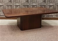 Lot 1649 - A DANISH ROSEWOOD TABLE BY JENSEN FROKJAERAS