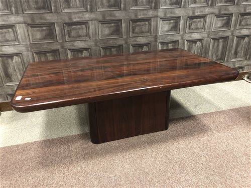 Lot 1650 - A DANISH ROSEWOOD TABLE BY JENSEN FROKJAERAS