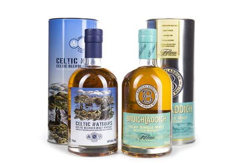 Lot 63 - BRUICHLADDICH 15 YEARS OLD & CELTIC NATIONS