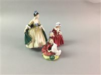 Lot 176 - A LOT OF ROYAL DOULTON FIGURES AND TWO DOG FIGURES