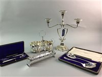 Lot 182 - A GROUP OF SILVER PLATED WARES