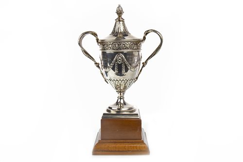 Lot 874 - THE GREENWICH CUP - A GEORGIAN SILVER TROPHY CUP AND COVER