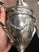 Lot 874 - THE GREENWICH CUP - A GEORGIAN SILVER TROPHY CUP AND COVER