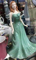 Lot 118 - A ROYAL DOULTON FIGURE OF EMERALD ALONG WITH OTHER FIGURES AND CERAMICS