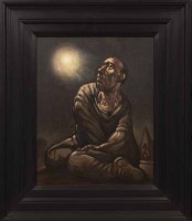 Lot 2489 - * PETER HOWSON OBE, MOONLIGHT DAYDREAM oil on...