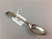 Lot 231 - A SCOTTISH SILVER SPOON BY JAMES SIMPSON