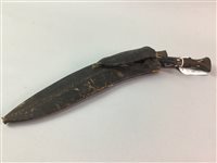 Lot 239 - A SHEATHED NEPALESE KUKRI