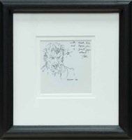 Lot 2491 - * PETER HOWSON OBE, WITH MUCH LOVE pen on...