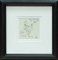 Lot 2492 - * PETER HOWSON OBE, JEFF pen on paper, signed...