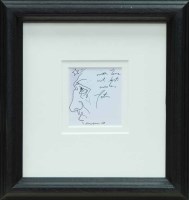 Lot 2494 - * PETER HOWSON OBE, STARMAN pen and ink on...