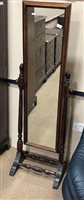 Lot 264 - A CHEVAL DRESSING MIRROR