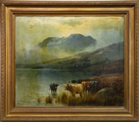 Lot 414 - A PAIR OF OILS BY HENRY HADFIELD CUBLEY