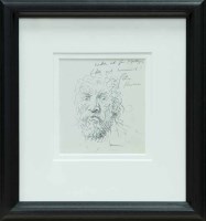 Lot 2498 - * PETER HOWSON OBE, DEMONS! pen on paper,...