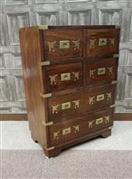 Lot 1159 - A CHINESE HARDWOOD CHEST OF DRAWERS