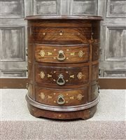 Lot 1167 - A CHINESE HARDWOOD CHEST OF DRAWERS