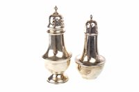 Lot 877 - A LOT OF TWO GEORGE VI SILVER SHAKERS