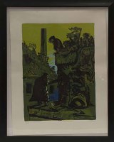 Lot 2502 - * PETER HOWSON OBE, NEGOTIATORS lithograph,...