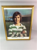 Lot 337 - CELTIC F.C. INTEREST - A SIGNED CELTIC F.C. POSTER OF KENNY DALGLISH