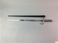 Lot 342 - A FRENCH BAYONET AND SHEATH