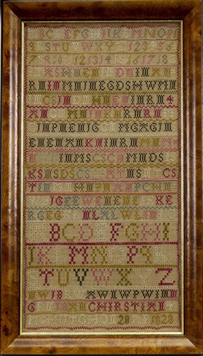 Lot 1657 - A GEORGE IV ALPHABETICAL AND NUMERICAL SAMPLER