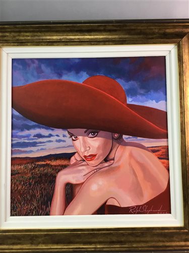Lot 6 - RED HAT, AN OIL BY RALPH SHEPHARD