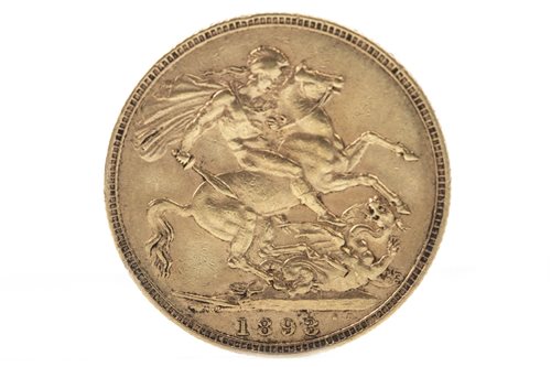 Lot 515 - A GOLD SOVEREIGN, 1893