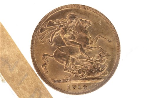 Lot 517 - A GOLD SOVEREIGN, 1914