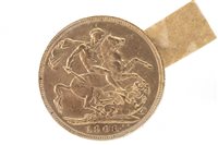 Lot 518 - A GOLD SOVEREIGN, 1908