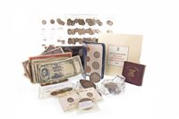 Lot 523 - A COLLECTION OF VARIOUS SILVER AND OTHER COINS