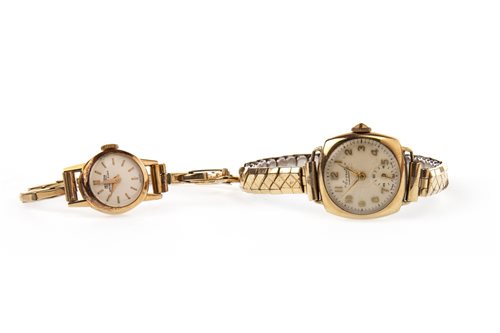 Lot 760 - TWO LADY'S MANUAL WIND WRIST WATCHES