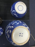 Lot 1176 - TWO CHINESE BLUE AND WHITE GINGER JARS