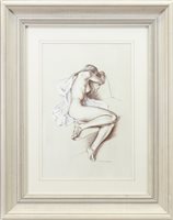 Lot 506 - NUDE STUDY, A PASTEL BY RONALD CAMERON