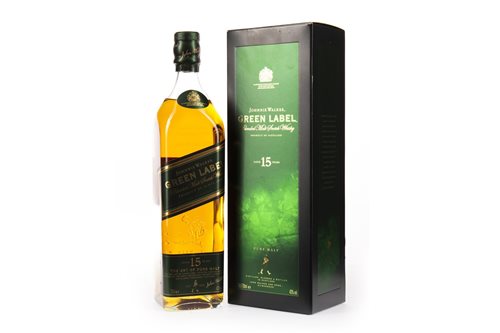 Lot 413 - JOHNNIE WALKER GREEN LABEL AGED 15 YEARS