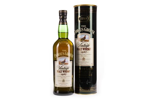 Lot 338 - FAMOUS GROUSE 1987 VINTAGE AGED 12 YEARS