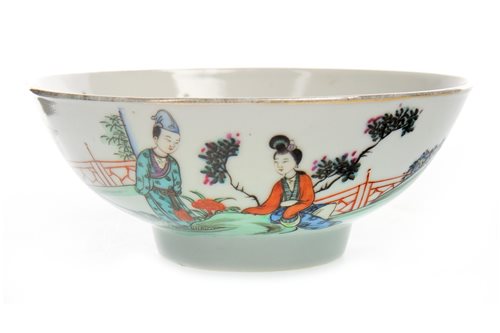 Lot 1195 - AN EARLY REPUBLIC CHINESE POLYCHROME BOWL