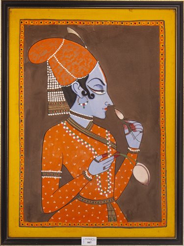 Lot 997 - AN INDIAN SCHOOL PAINTING
