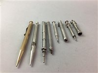 Lot 34 - A COLLECTION OF SILVER AND OTHER PENCILS