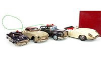Lot 75 - A LOT OF FOUR JAPANESE MODEL CARS INCLUDING A 1960S TOMIYAMA JAGUAR E TYPE