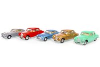 Lot 1714 - A LOT OF FIVE SPOT-ON BY TRI-ANG MODEL CARS INCLUDING ASTON MARTIN EXAMPLES