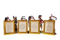 Lot 1663 - A LOT OF FOUR BALLANTYNE'S OF WALKERBURN POLYCHROME FIGURES OF PIPERS