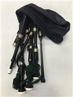 Lot 1446 - A SET OF HIGHLAND BAGPIPES