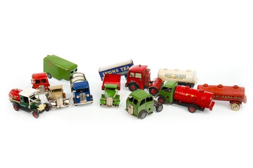 Lot 1720 - A TRI-ANG COUNTY FARMERS LTD GREEN MODEL TRUCK AND OTHER MODEL VEHICLES