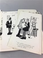 Lot 51 - COLLECTION OF ORIGINAL COMIC FOOTBALL AND POLITICS RELATED ARTWORK