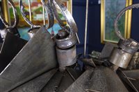 Lot 702 - KNIGHTS OF SPADES, A METAL SCULPTURE BY GEORGE PARSONAGE MBE