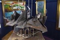 Lot 702 - KNIGHTS OF SPADES, A METAL SCULPTURE BY GEORGE PARSONAGE MBE