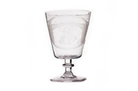 Lot 1236 - A 19TH CENTURY GLASS RUMMER