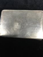Lot 987 - A CHINESE SILVER CIGARETTE CASE AND TWO OTHERS