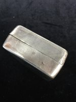 Lot 987 - A CHINESE SILVER CIGARETTE CASE AND TWO OTHERS
